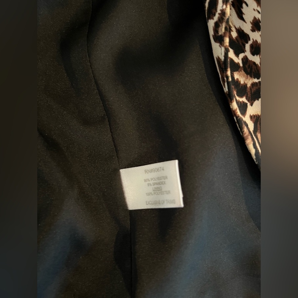 Boston Proper Animal Print Blazer - Picture 7 of 9